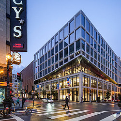 100 Stockton evening street view